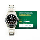 Rolex Explorer 124270 Black Dial Apr 2025