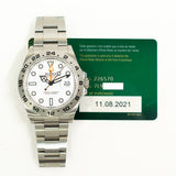 Rolex Explorer II 226570 White Dial Aug 2021