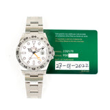 Rolex Explorer II 226570 White Dial Jan 2022