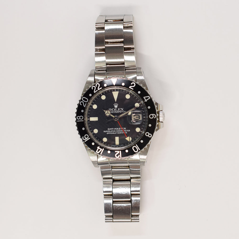 ☆GMT- Master Rolex 1675　Black bezel Set☆ Rolex GMT-Master 1675 Black Dial – CHRONONATION