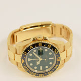 Rolex GMT-Master II 40mm Yellow Gold 116718LN Green Dial Jun 2017 - View 3