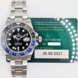 Rolex Gmt-Master 126710BLNR Batman Dial Sep 2021