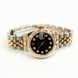 Rolex Lady Datejust 179171G Black Diamond Dial Oct 2005