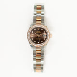 Rolex Lady Datejust 279381RBR Chocolate Star Diamond Dial Jul 2024