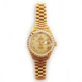 Rolex Lady Datejust 69268 Champagne Roman Dial Aug 1995