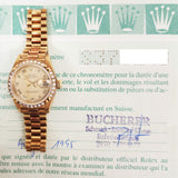 Rolex Lady Datejust 69268 Champagne Roman Dial Aug 1995