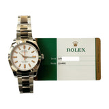Rolex Milgauss 116400 White Dial Feb 2017 - View 2