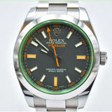 Rolex Milgauss Green Crystal 116400GV Black Dial Dec 2009 - View 3