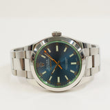 Rolex Milgauss Green Crystal 116400GV Blue Dial May 2015 - View 3