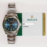 Rolex Milgauss Green Crystal 116400GV Blue Dial May 2015 - View 2