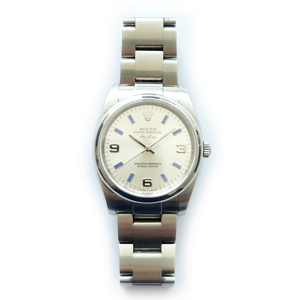 Rolex Oyster Perpetual 114200 Silver Dial – CHRONONATION