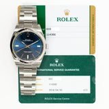 Rolex Oyster Perpetual 114300 Blue Dial Mar 2018