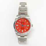 Rolex Oyster Perpetual 124300 Coral Red Dial Jun 2021