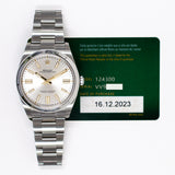 Rolex Oyster Perpetual 124300 Silver Dial Dec 2023