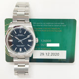 Rolex Oyster Perpetual 126000 Black Dial Dec 2020