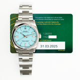Rolex Oyster Perpetual 126000 Turquoise Dial Mar 2025