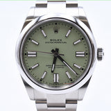 Rolex Oyster Perpetual 34mm 134300 Pistachio Dial Oct 2025 - View 3