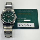 Rolex Oyster Perpetual 36mm 126000 Green Dial Apr 2023 - View 2