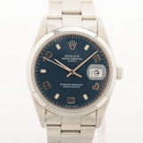 Rolex Oyster Perpetual Date 15200 Blue Dial Jul 1999