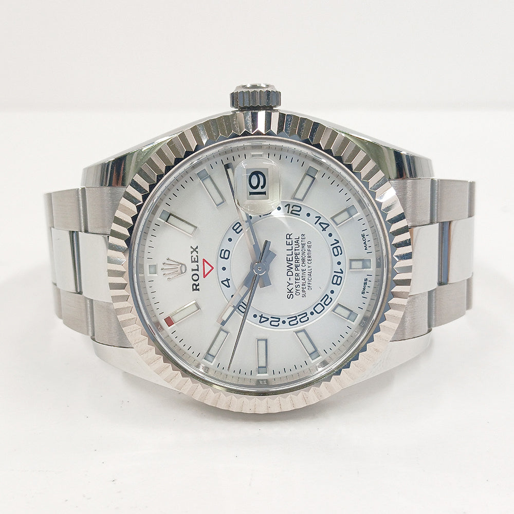 Happy Rocky Dialy です‼️ Rolex Sky-Dweller 326934 White Dial Sep 2021 – CHRONONATION