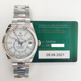 Rolex Sky-Dweller 326934 White Dial Sep 2021