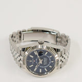 Rolex Sky-Dweller 42mm Steel and White Gold 326934 Blue Dial Dec 2022 - View 3