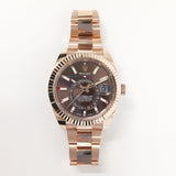 Rolex Sky-Dweller 42mm Yellow Gold 326935 Chocolate Dial Jan 2023 - View 1