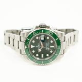 Rolex Submariner Date 116610LV Hulk Dial Aug 2019