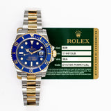 Rolex Submariner Date 116613LB Blue Dial May 2013
