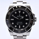 Rolex Submariner (No Date) 114060 Black Dial Apr 2018 - View 3
