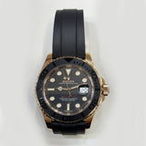 Rolex Yacht-Master 40mm Everose Gold 116655 Black Dial Dec 2016 - View 1