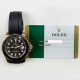 Rolex Yacht-Master 40mm Everose Gold 116655 Black Dial Dec 2016 - View 2