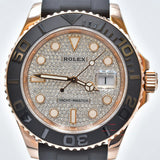 Rolex Yacht-Master 40mm Everose Gold 126655 Pave Diamond Dial Feb 2021 - View 3