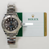 Rolex Yacht-Master 40mm Steel and Platinum 116622 Slate Dial Dec 2016 - View 2