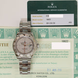 Rolex Yacht-Master 40mm Steel and Platinum 16622 Platinum Dial Aug 2001 - View 2