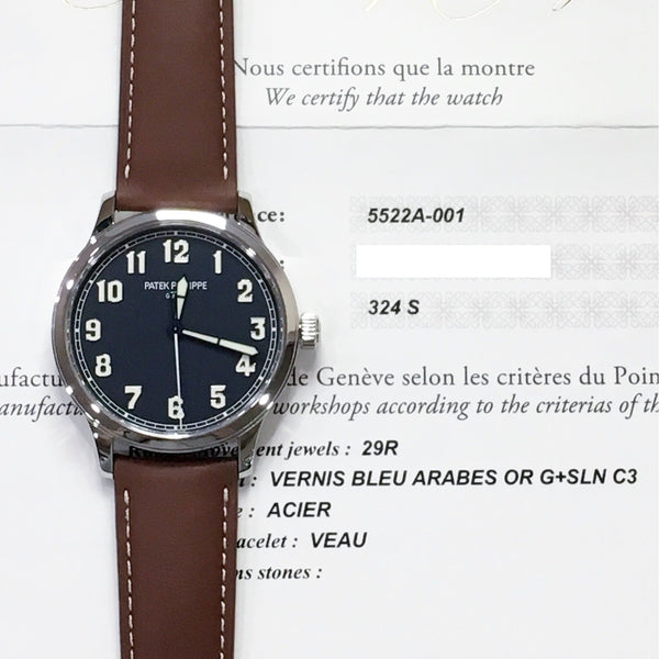 Patek Philippe Calatrava 5522A-001 blue dial