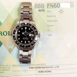 Rolex Gmt-Master 16700 Black Dial
