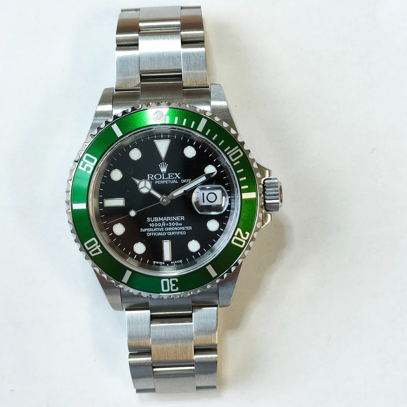 Rolex Submariner date 16610LV Kermit Dial