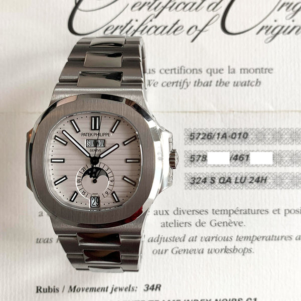 Patek Philippe Nautilus 5726/1A-010 White Dial