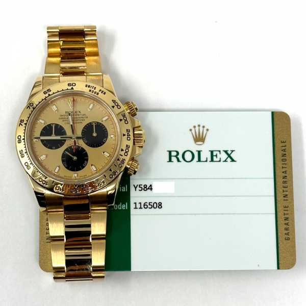 Rolex Cosmograph Daytona 116508 Champagne/Black Dial Sept 17