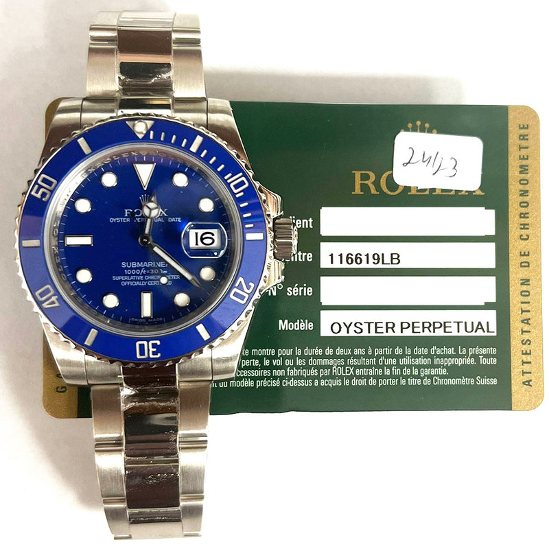 Rolex Submariner Date 'Smurf' 116619LB Blue Dial