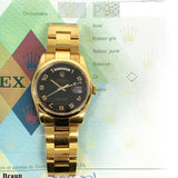 Rolex Day-Date 118205 Black Arabic Dial