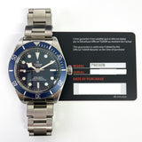 Tudor Black 79030B  Blue Dial