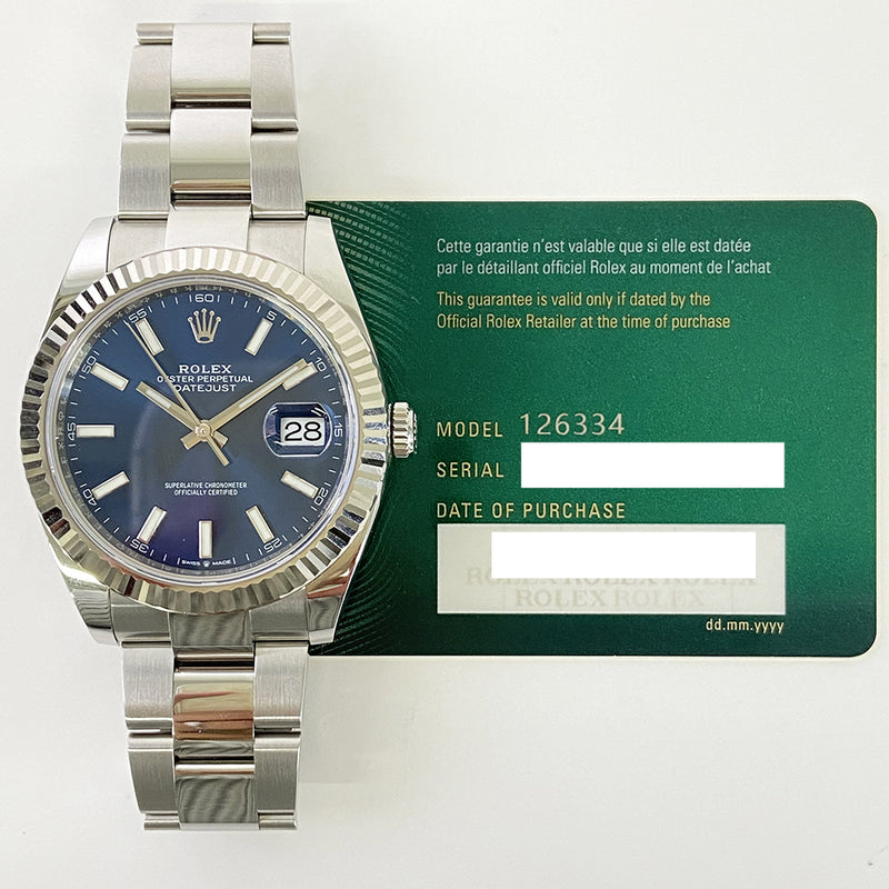 Rolex Datejust 126334 Blue Dial