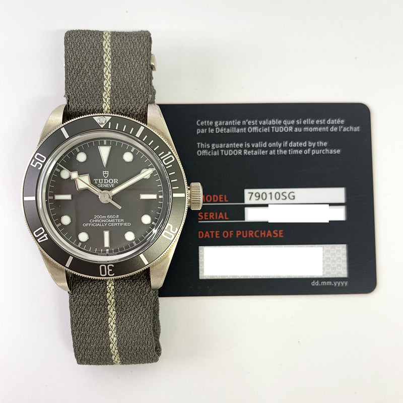 Tudor Black 79010SG Grey Dial