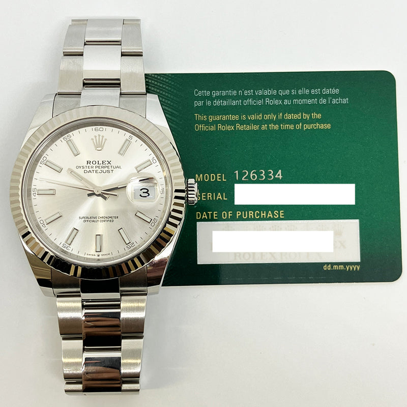 Rolex Datejust 126334 Silver Dial