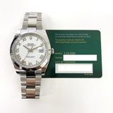 Rolex Datejust 126300 White Roman Dial