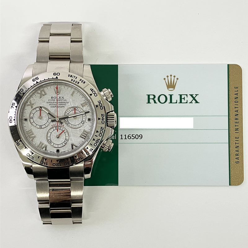 Rolex Cosmograph Daytona 116509 Meteorite Roman Dial