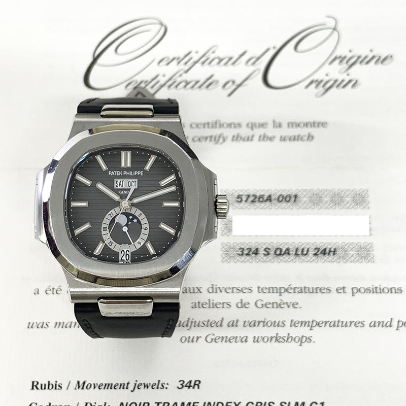 Patek Philippe Nautilus 5726A-002 Black Dial