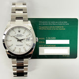 Rolex Datejust  126300 White Dial